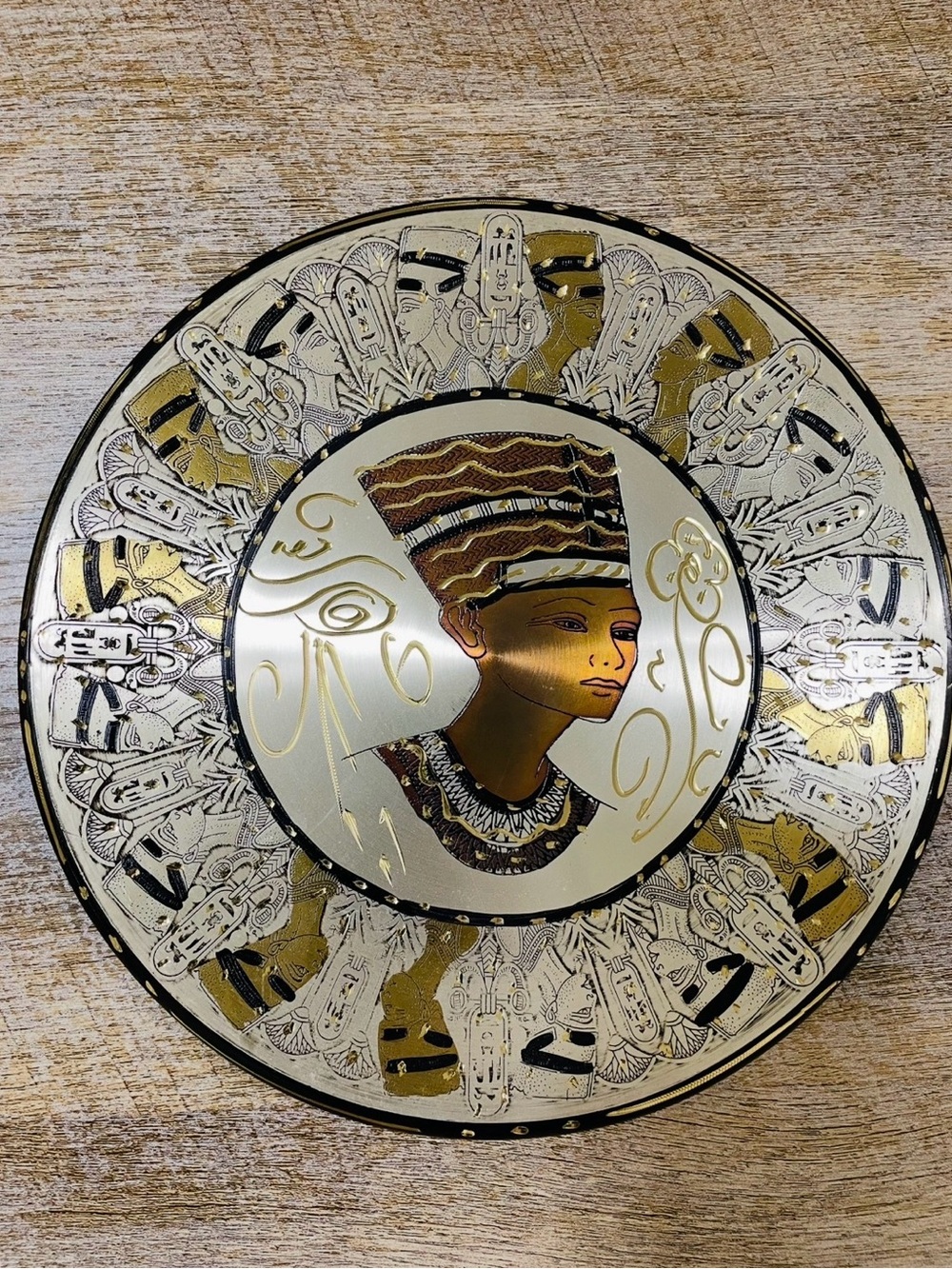 Handmade Egyptian Copper Decorative Plate